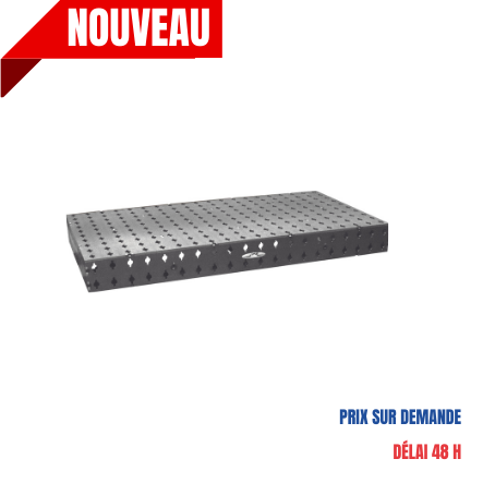 Table de soudure 500x1000 Inox - Tables de soudure JPS