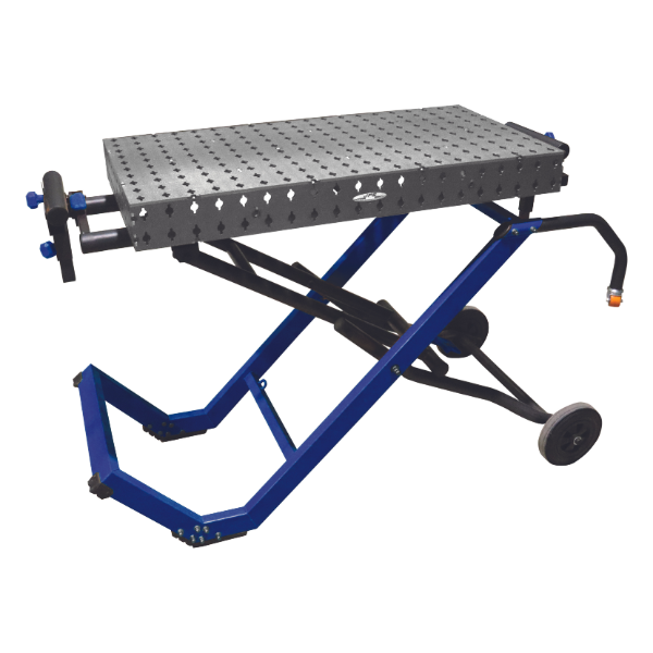 Table de soudage INOX 500 x 1000 sur pied pliable